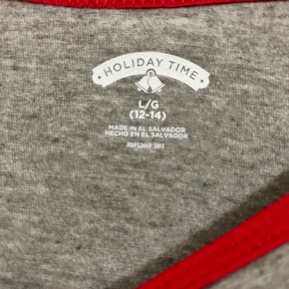 Holiday Time women’s size Large Christmas 3/4 length baseball style shirt. - Picture 4 of 4